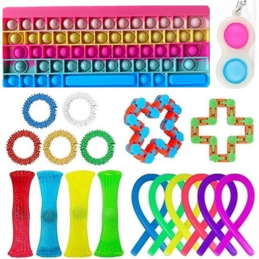 Pack Fidget Toys Clavier Rose
